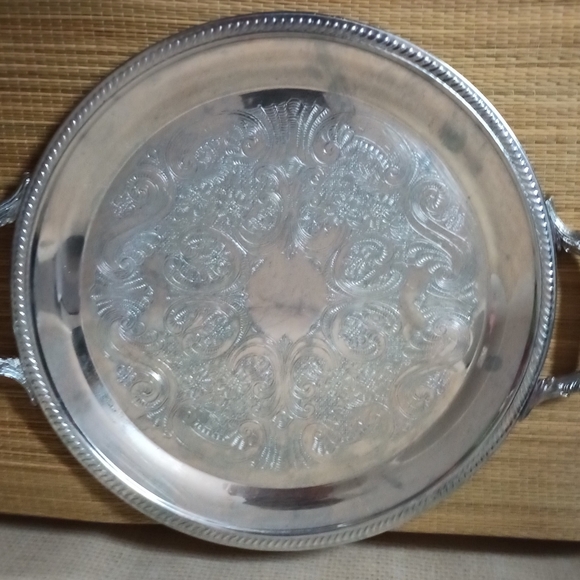 F.B. Rodgers Vintage Silver Serving Tray - Picture 2 of 5
